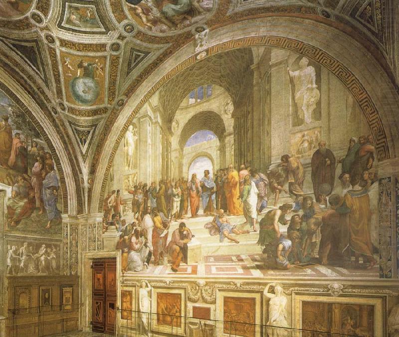 Stanza della Segnatura with the School of Athens, Aragon jose Rafael